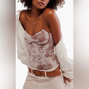 Free People Caught Your Eye Seamless Bodysuit, X-Small/Small